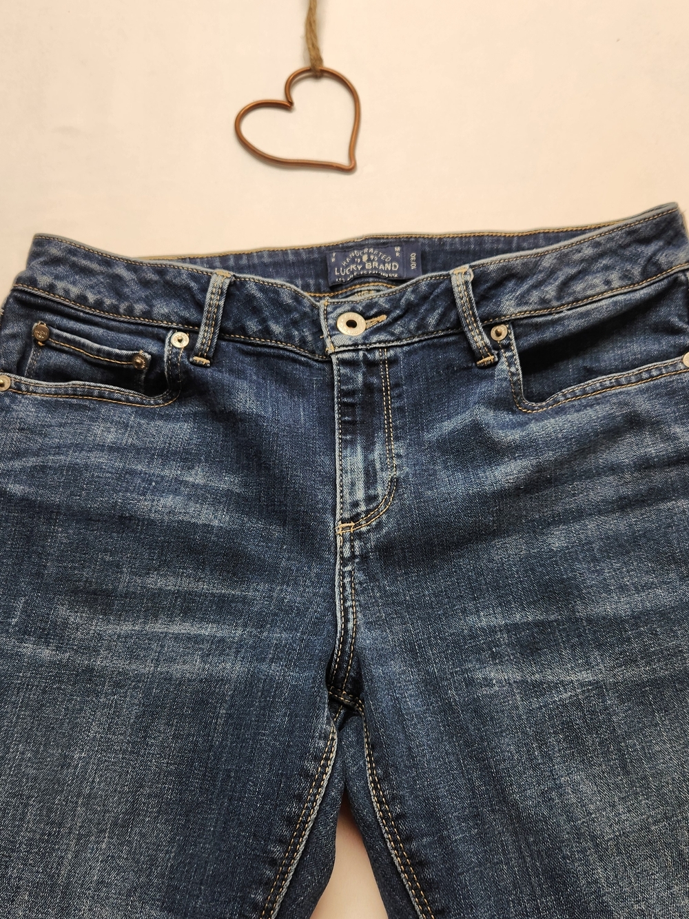 ⭐️Lucky Brand Lolita Skinny Jeans 10 / 30 Mid Rise Dark Wash Curvy Stretch Denim